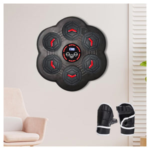 Trade Shop - Macchina Da Boxe Intelligente Bersaglio Da Parete Elettronico Allenatore Per Uomo Donna         