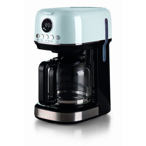 Macchina da caffè con filtro Moderna 15 tazze, base riscaldante, display LCD - Bianco