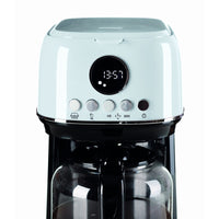 Macchina da caffè con filtro Moderna 15 tazze, base riscaldante, display LCD - Bianco