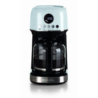 Macchina da caffè con filtro Moderna 15 tazze, base riscaldante, display LCD - Bianco