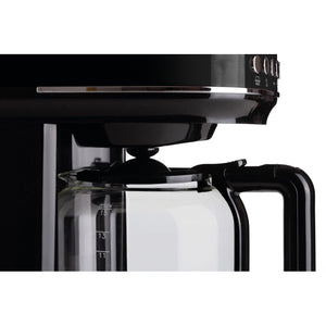 Macchina da caffè con filtro Moderna 15 tazze, base riscaldante, display LCD - Nero
