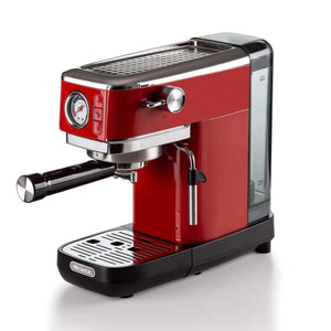 Macchina da caffè con manometro 1300W - 15 bar di pressione - Rosso