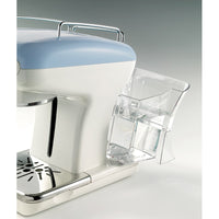 Macchina da caffè espresso - Per polvere e cialde ESE - Filtro 1 e 2 tazze - Montalatte - 850W - Celeste