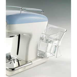 Macchina da caffè espresso - Per polvere e cialde ESE - Filtro 1 e 2 tazze - Montalatte - 850W - Celeste