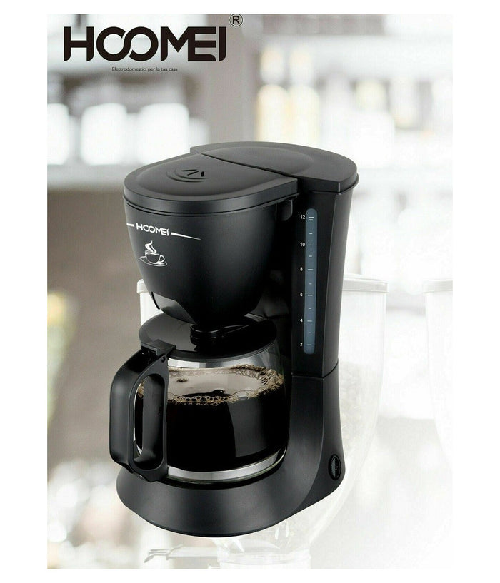 Macchina Per Caffe' 10 Tazze 680 Watt 1.2 Lt Americano Ottima Qualita' Hoomei         