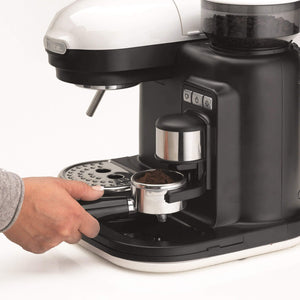 Macchina per Caffè Espresso con Macinacaffè Integrato - 1080W - 800cc - Bianco