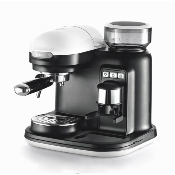 Macchina per Caffè Espresso con Macinacaffè Integrato - 1080W - 800cc - Bianco