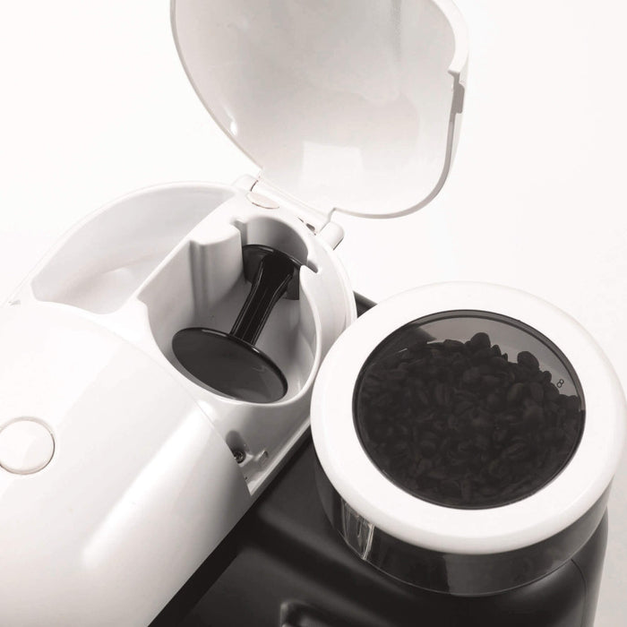 Macchina per Caffè Espresso con Macinacaffè Integrato - 1080W - 800cc - Bianco