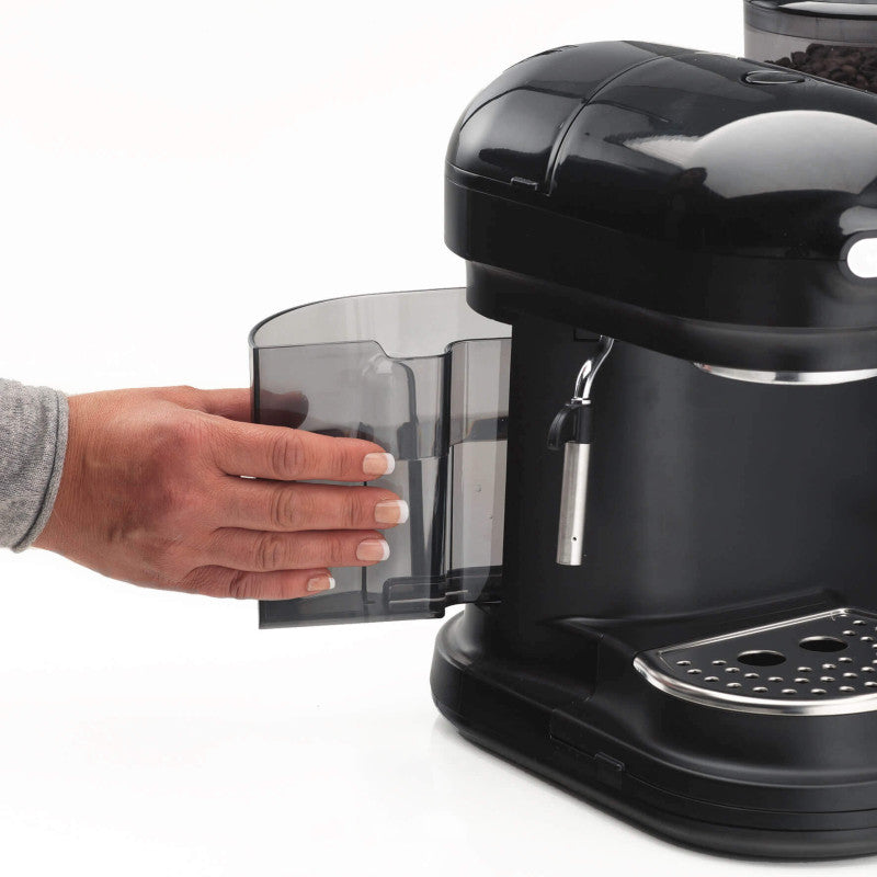 Macchina per Caffè Espresso con Macinacaffè Integrato - 1080W - 800cc - Nero