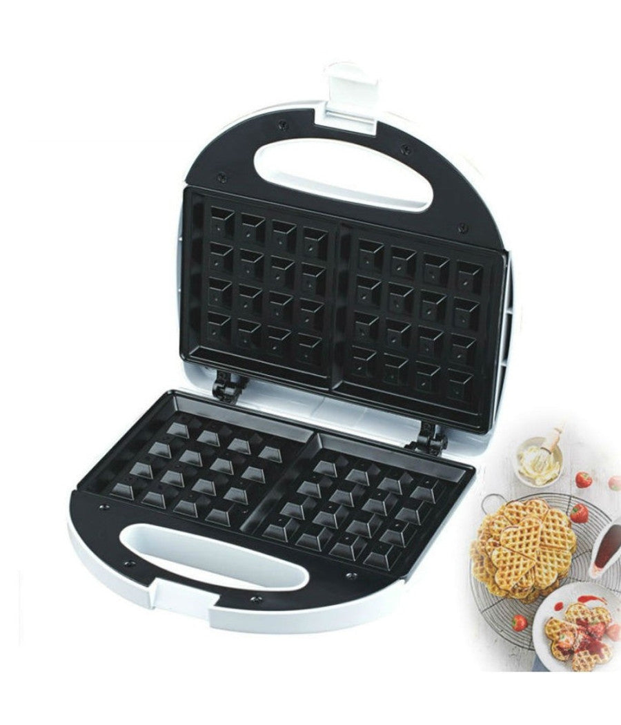 Macchina Per Cialde A Cuore Piastra Waffle Acciaio Waffel Waffle Wafer 750w         