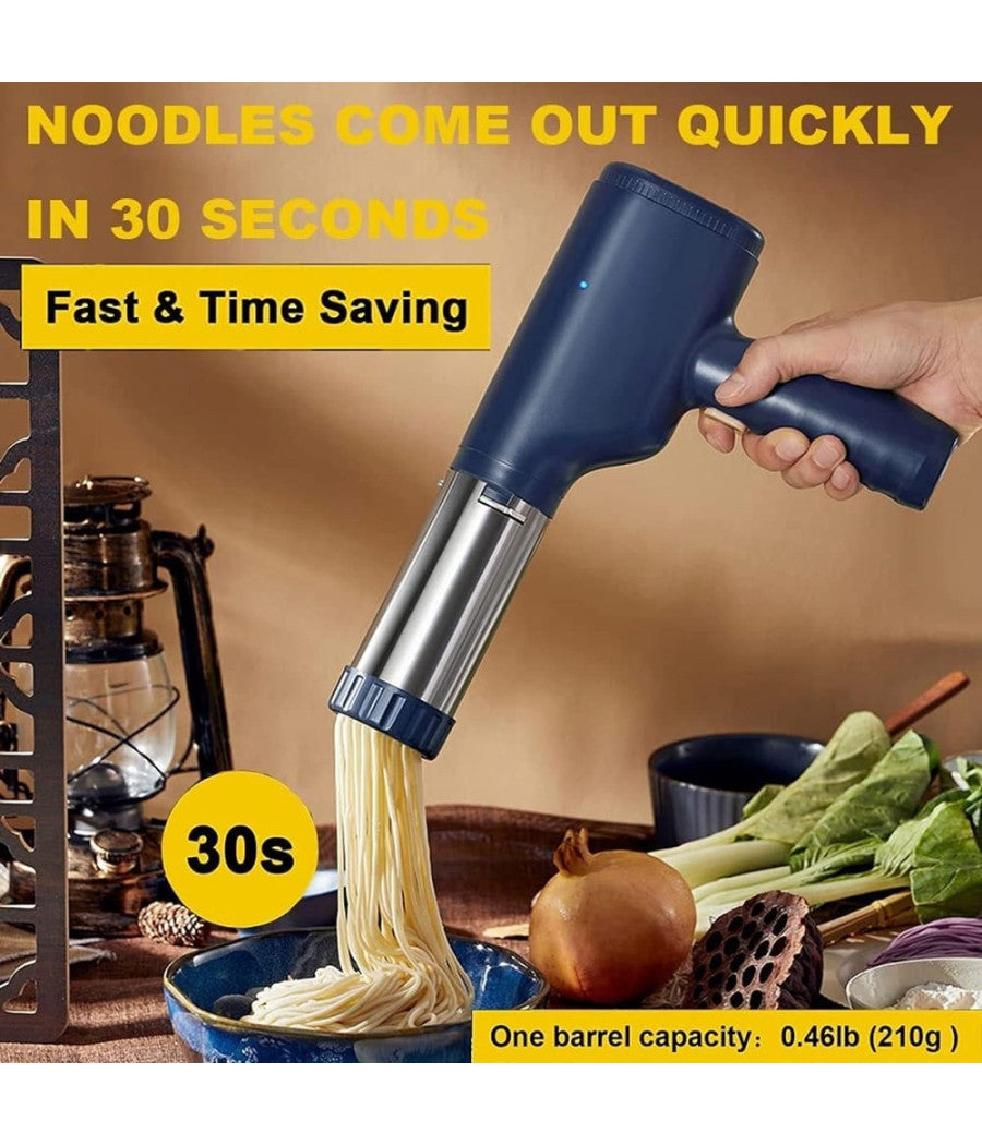 Macchina Per Pasta Elettrica Wireless Automatica Portatile Cucina Con 3 Stampi         
