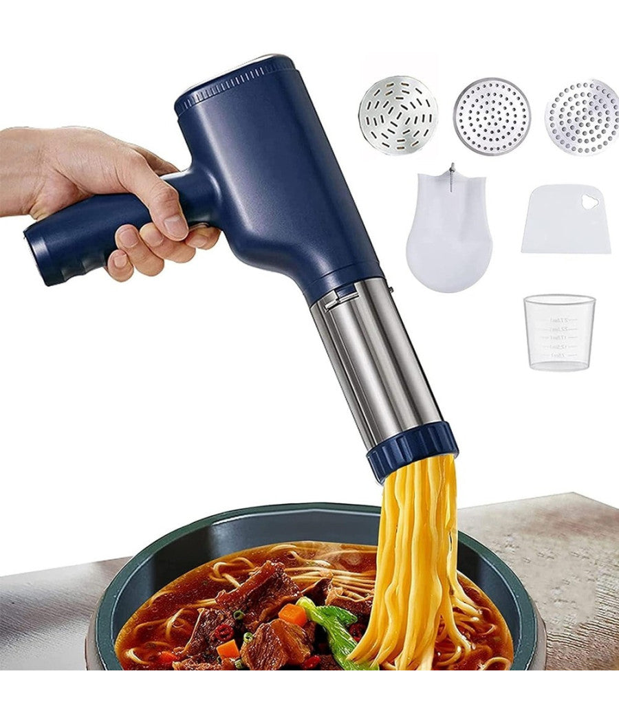 Macchina Per Pasta Elettrica Wireless Automatica Portatile Cucina Con 3 Stampi         