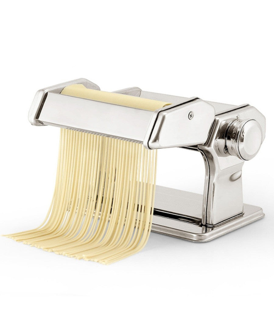 Macchina Per Pasta Manuale Da Cucina In Acciaio Cromato Fettuccine Tagliolini         
