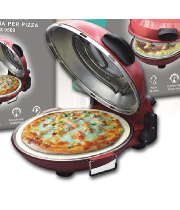 Macchina Per Pizza Elettrico 1200watt Fornetto Doppio Riscaldamento Casa Tx-9569         
