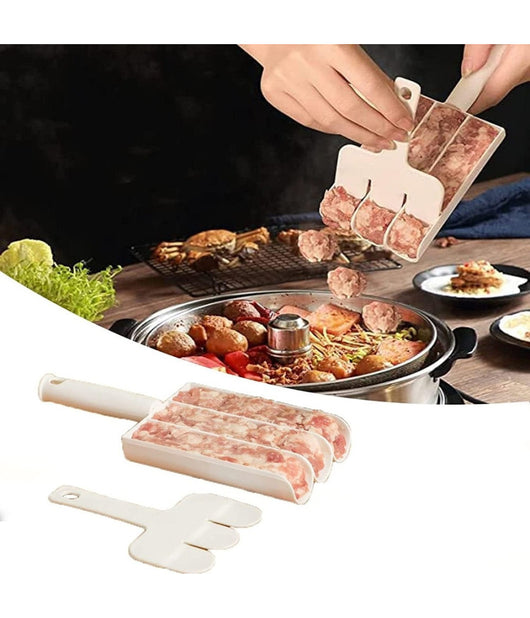 Macchina Per Polpette Tripla Fai Da Te 3in1 Antiaderente Strumenti Cucina Biscotti         