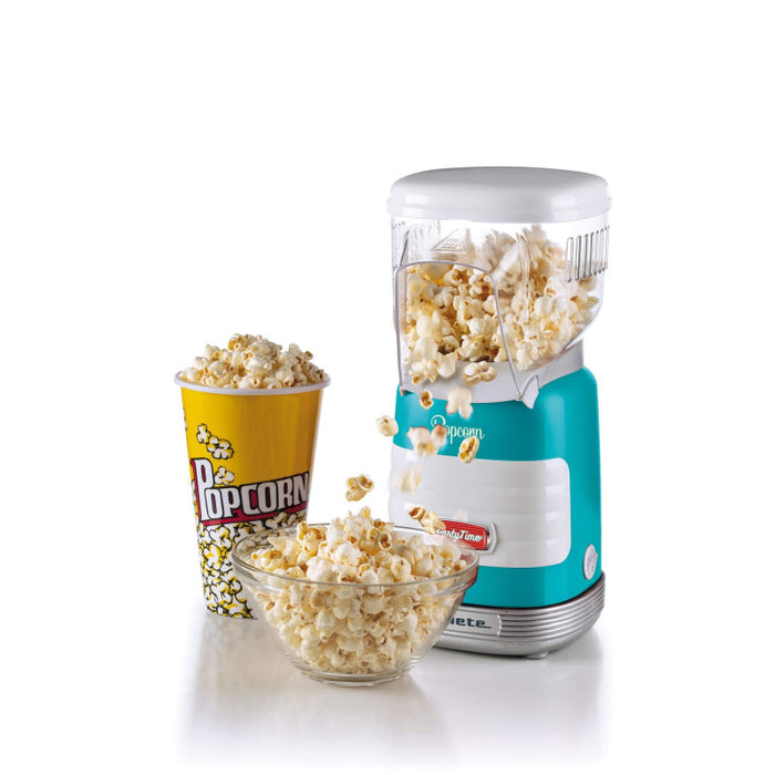 Macchina per Popcorn ad Aria Calda - 60gr Mais in 2 Minuti - 1000 Watt - Azzurro