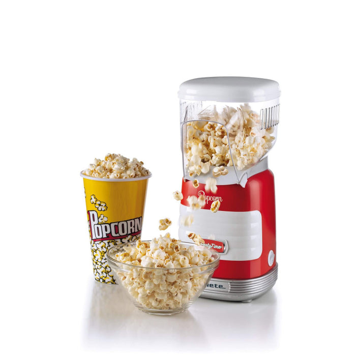 Macchina per Popcorn ad Aria Calda - 60gr Mais in 2 Minuti - 1000 Watt - Rosso