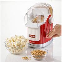 Macchina per Popcorn con Leva - 1100W - 600g Capacità - Cottura Senza Grassi - Rosso
