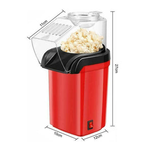 MACCHINA PER POPCORN ELETTRICA 1200W ROSSA AD ARIA CALDA SENZA GRASSI - ZENCOCCO