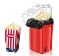 MACCHINA PER POPCORN ELETTRICA 1200W ROSSA AD ARIA CALDA SENZA GRASSI - ZENCOCCO