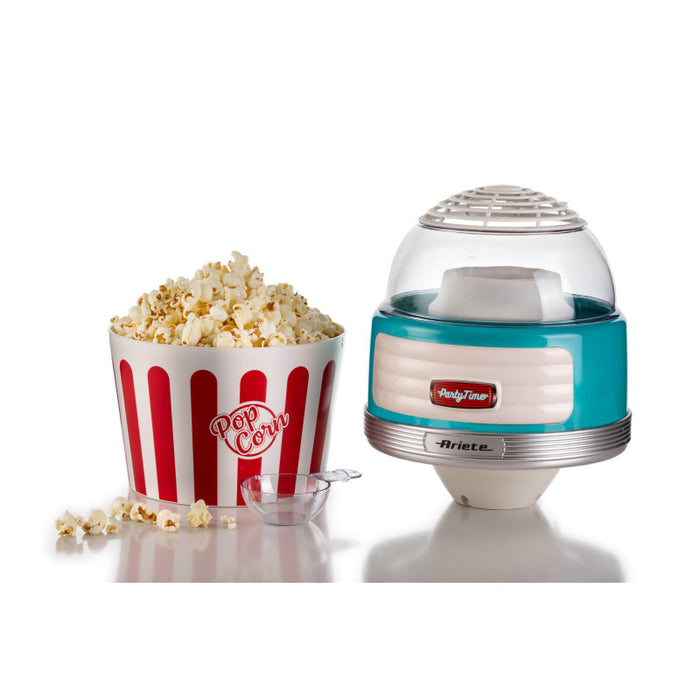 Macchina per Popcorn XL - 60gr Mais in 2 Minuti - Ciotola Estraibile - 1100 Watt - Azzurro