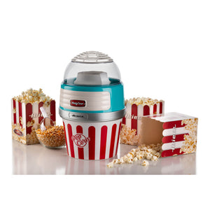 Macchina per Popcorn XL - 60gr Mais in 2 Minuti - Ciotola Estraibile - 1100 Watt - Azzurro