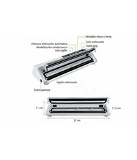 Macchina Per Sottovuoto Alimenti 30 Cm Confeziona Cibo Casa 110w Vs6620         