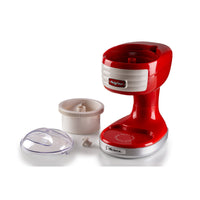 Macchina per tritare ghiaccio, 30W, cestello removibile, lame in acciaio inox - Rosso