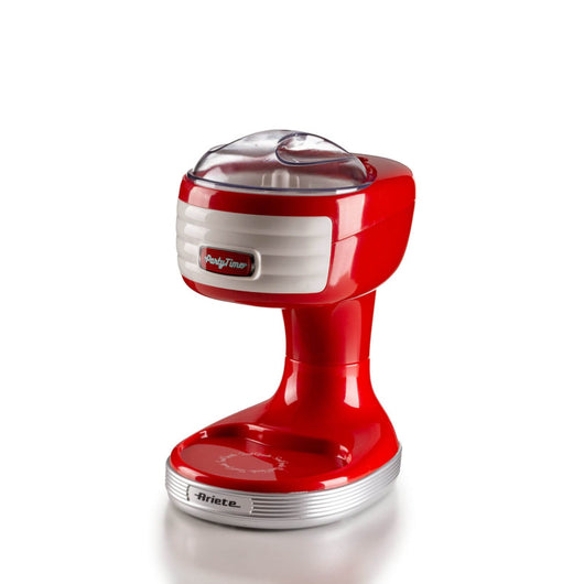 Macchina per tritare ghiaccio, 30W, cestello removibile, lame in acciaio inox - Rosso