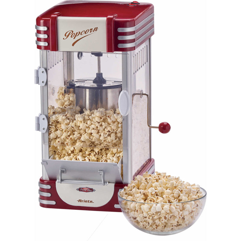 Macchina Popcorn XL - 700g di Popcorn in 2 Minuti - Design Retrò Rosso