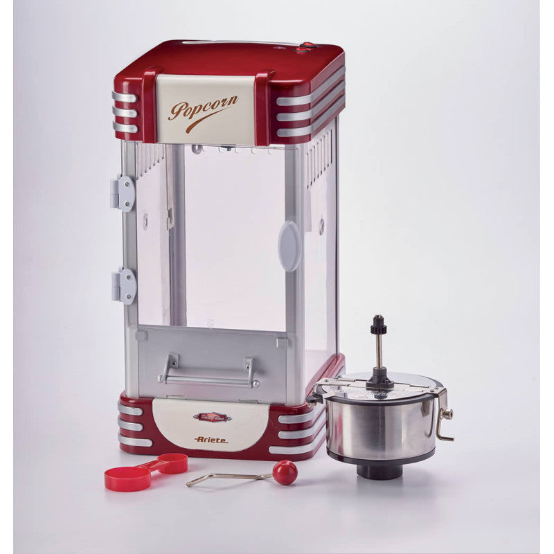 Macchina Popcorn XL - 700g di Popcorn in 2 Minuti - Design Retrò Rosso