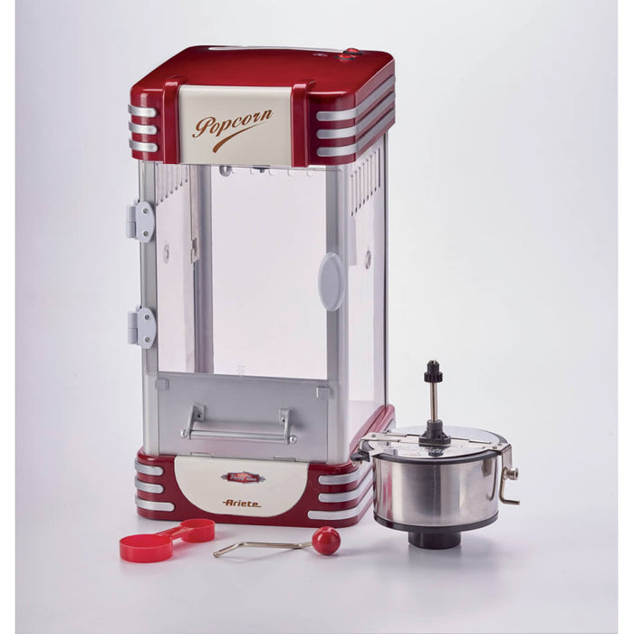 Macchina Popcorn XL - 700g di Popcorn in 2 Minuti - Design Retrò Rosso
