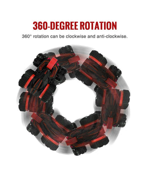 Macchina Radiocomandata 5 Ruote Rotazione 360° Auto Giocattolo Con Luci         