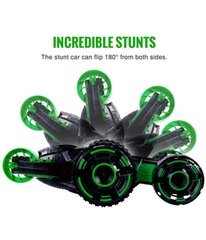 Macchina Radiocomandata 5 Ruote Rotazione 360° Auto Giocattolo Con Luci         