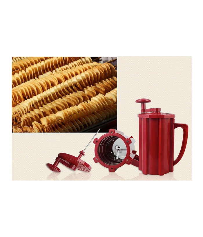 Macchina Taglia Patate A Spirale Taglierina Multifunzione Per Frutta Verdura         