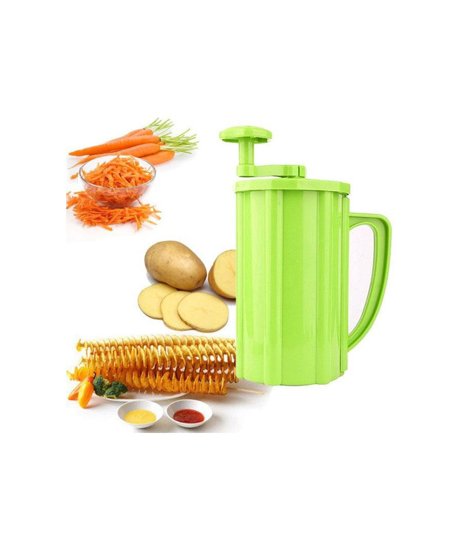 Macchina Taglia Patate A Spirale Taglierina Multifunzione Per Frutta Verdura         