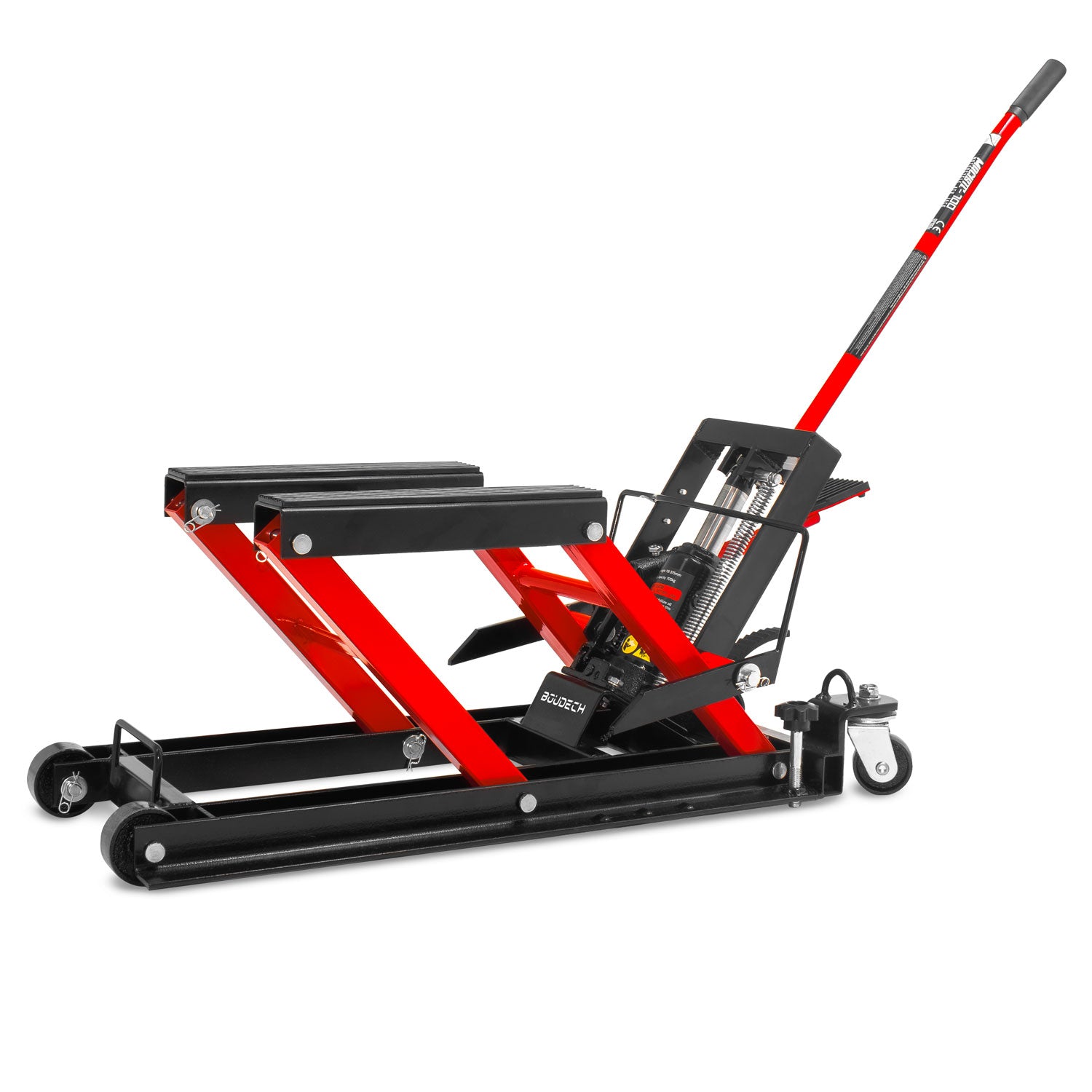 Maciste 700 - Ponte sollevatore moto cric idraulico, carico massimo 700 kg per motocicli, ATV, falciatrici, con pistone idraulico ammortizzato