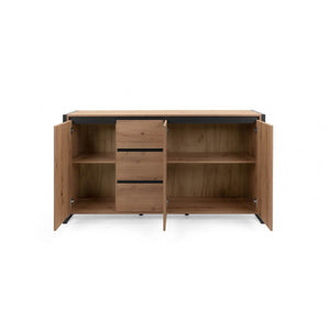 Madia 160x40x88H Denver3 colore quercia antracite