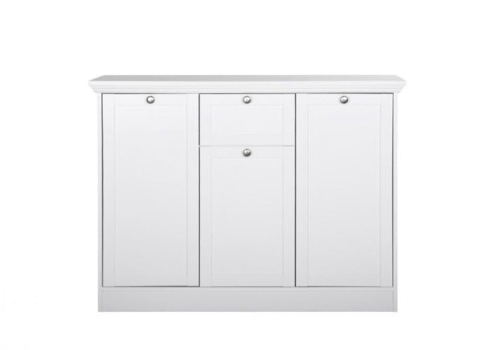 Madia, credenza con 3 ante e 1 cassetto bianca, ZFRMADLAND15