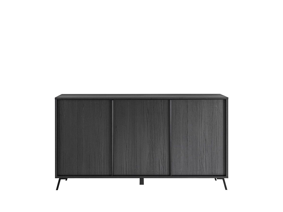 Madia moderna 3 ante in finitura Nero Frassinato, ZLCCYNEFRA3