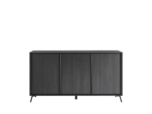 Madia moderna 3 ante in finitura Nero Frassinato, ZLCCYNEFRA3