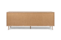 Madia Kara con 4 ante e 2 cassetti in finitura Quercia e Rafia ZFRBALI51B