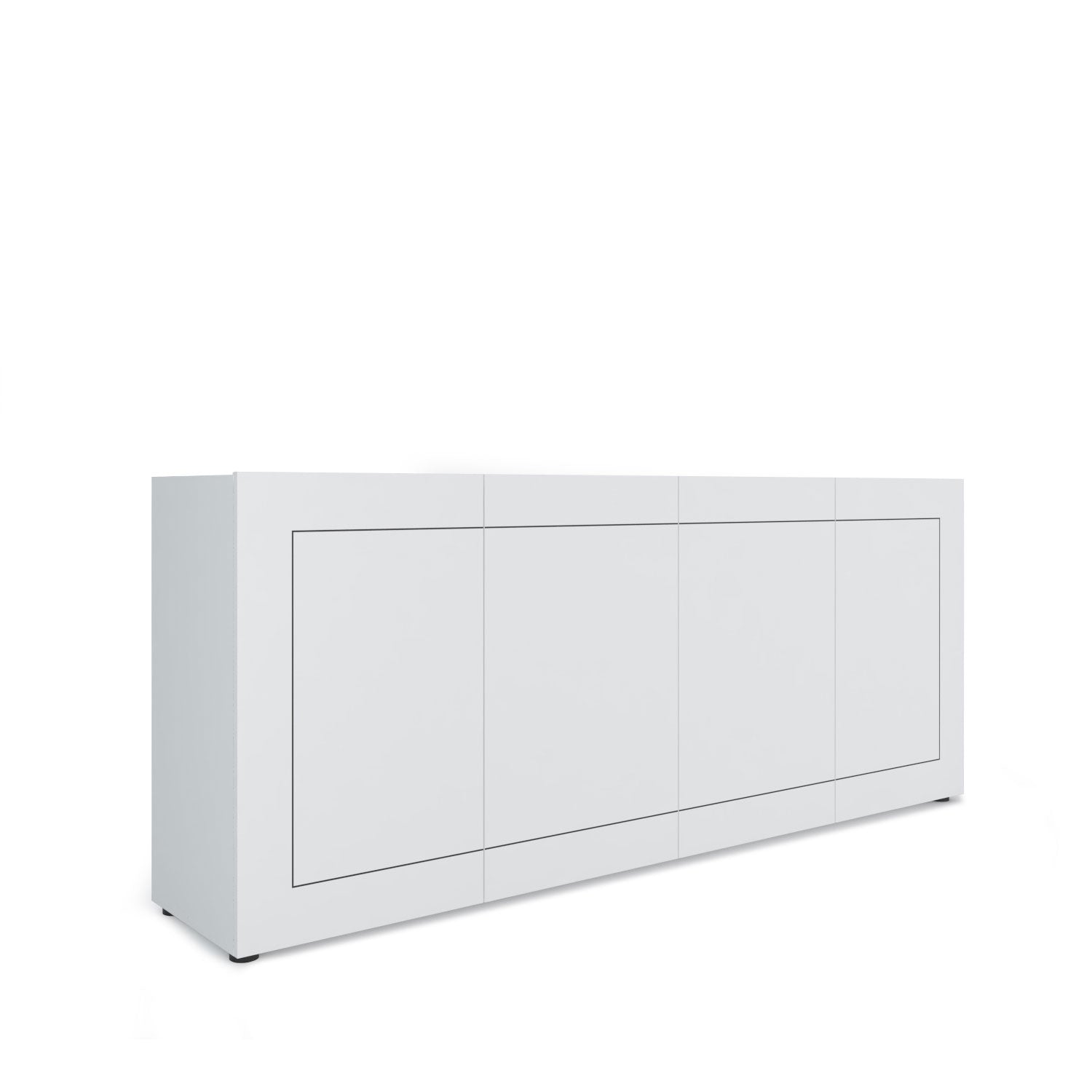 Madia 4 ante 200x40x83,5 cm Elios bianco lucido