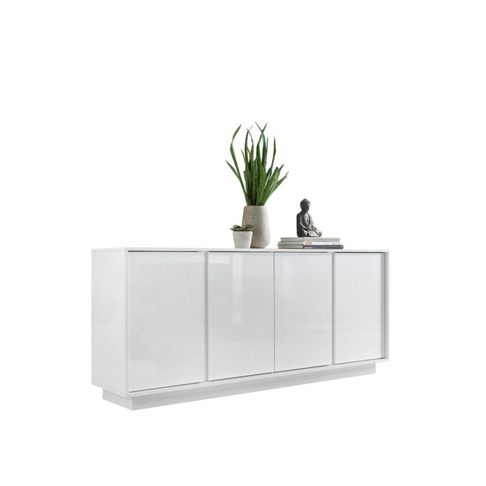 Madia 4 ante bianco lucido Ice 180x43x79H