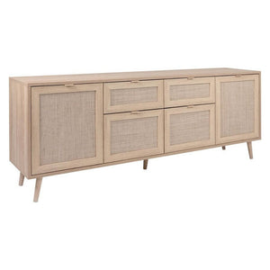 Madia 4 ante e due cassetti effetto vimini Bali 51B