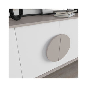 Madia 4 ante Gora180 colore bianco e tortora 180x35,6x82