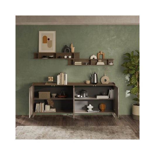 Madia 4 ante Polan 241x42x99h colore bronzo mercure