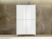 Madia alta per cucina 4 ante in finitura Bianco Lucido, ZLCCYBILL5