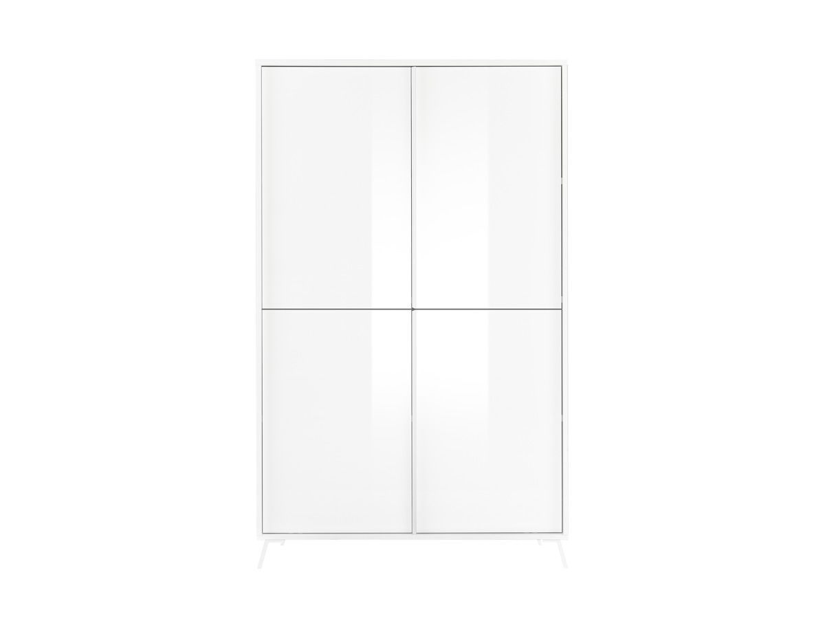 Madia alta per cucina 4 ante in finitura Bianco Lucido, ZLCCYBILL5
