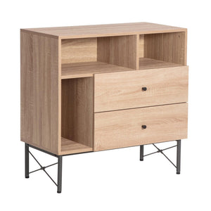 Madia Arcadia 3 Vani A Giorno E 2 Cassetti Naturale/grigio Scuro